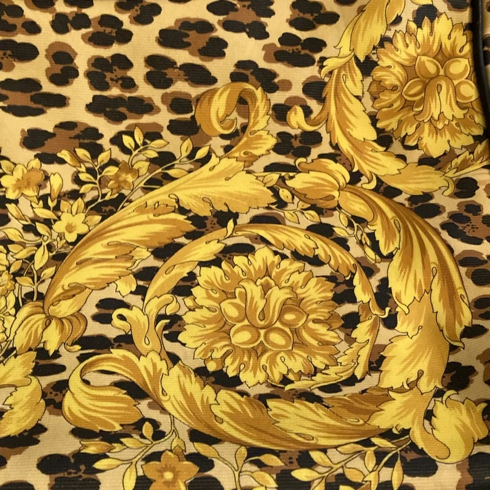 Versace Gianni Versace Leopard/Barocco Gold Crown Bag/Tote Vintage & Rare EUC